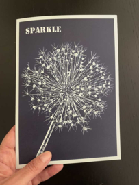 Cyanotype Kaart - Sparkle