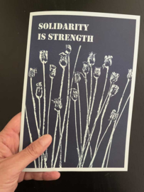 Cyanotype Kaart - Solidarity Is Strength
