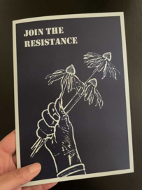 Cyanotype Kaart - Join The Resistance