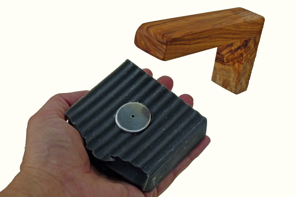 Olive Wood Soap Holder L