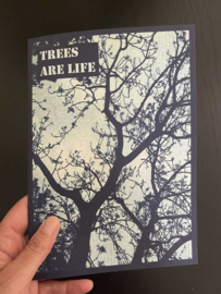 Cyanotype Kaart - Trees Are Life