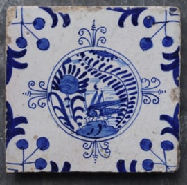 A so-called Chinese garden tile with grasshopper