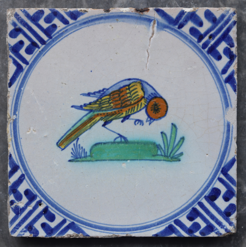 images Tiels Bird delft tiles 17th century tile dutch tiles