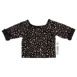 Prematuur | Overslag shirt duo | No Colour Collection Black Dots - Black