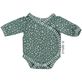 Prematuur | Overslag Romper | Mint Dots Collection Dots - Stripes