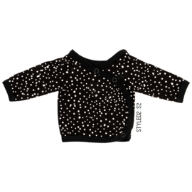 Prematuur | Overslag shirt | No Colours Collection Black Dots - Black