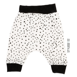 Prematuur | Broekje | No Colour Collection Ecru Dots - Black