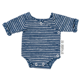 Prematuur | Overslag Romper duo | Blue Stripes Collection Stripes - Dots