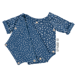 Prematuur | Overslag Romper duo | Blue Dots Collection Dots - Confetti