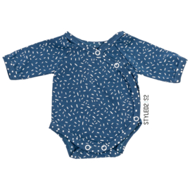 Prematuur | Overslag Romper | Blue Confetti Collection Confetti - Dots