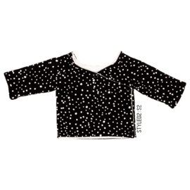 Prematuur | Overslag shirt duo | No Colour Collection Black Dots - Ecru