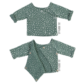 Prematuur | Overslag shirt duo | Mint Dots Collection Dots - Confetti