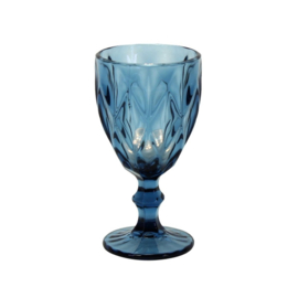 Wijnglas blauw