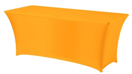 Tafelhoes Symposium oranje + topcover 183 x 76 cm