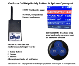 Buddy Button Nursecall and Epicare paging SET