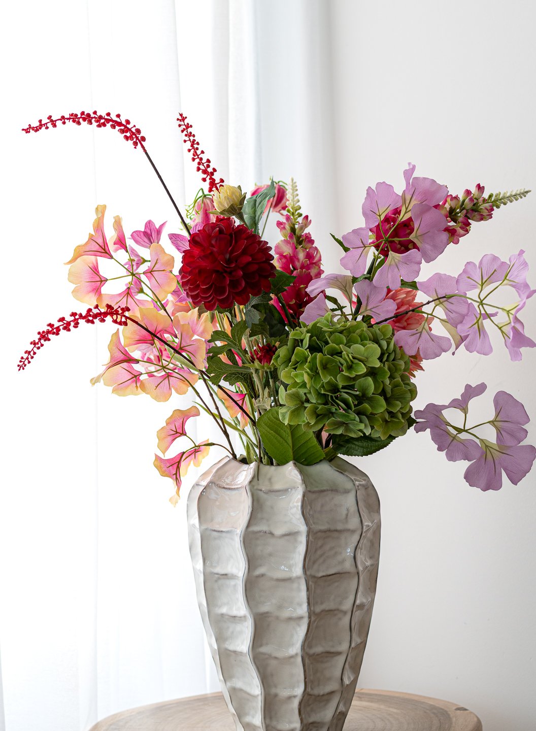 Zijden bloemen boeket