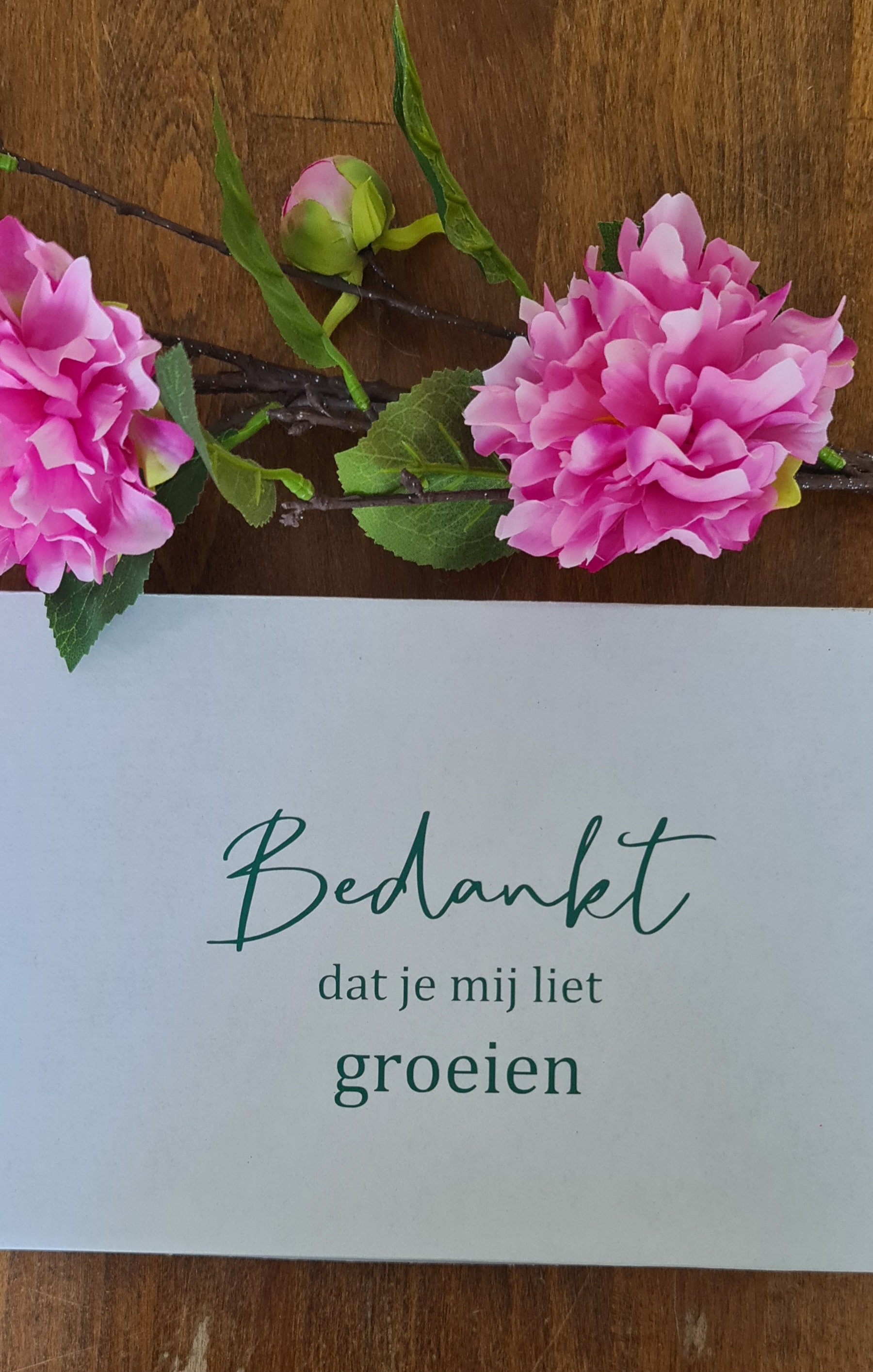 Giftbox Blossombs - Bedankt dat je mij liet groeien-