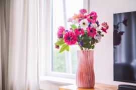 Pink boeket zijden bloemen