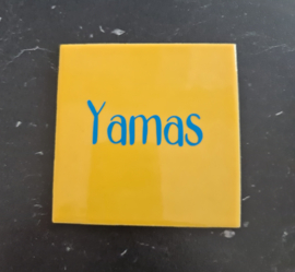 Tegeltje - Geel - Yamas
