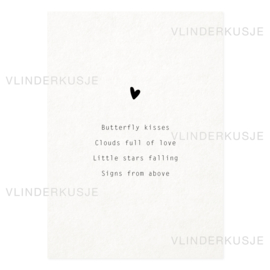 A6 Ansichtkaart / Butterfly kisses