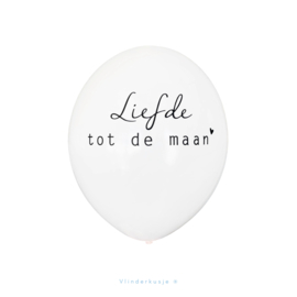 20 stuks / Ballon 'Liefde tot de maan'