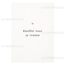 A6 Ansichtkaart / Knuffel voor je tranen