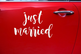 Just married sticker