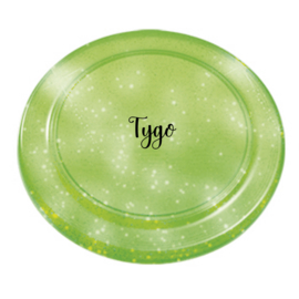 Glitter frisbee groen