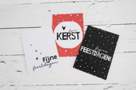 Fijne feestdagen kaart (ook als kraskaart mogelijk)