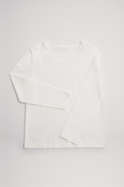 Shirt langarm Kinder | Baumwolle | YM | weiß
