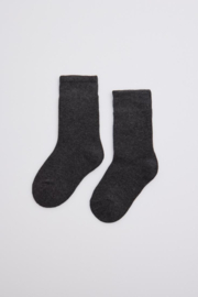 Basis sokken kinderen | 3 pack | Antraciet | YM