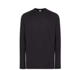 Thermisch T shirt kind lange mouwen | Zwart | YM | katoen