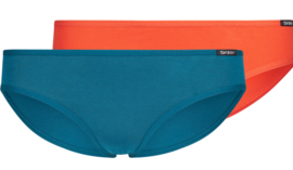 Teenage rio briefs 2 pack Skiny | essential girls | coralblue and red
