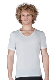 Shirt V-hals 2-pak wit | korte mouwen Multi pack