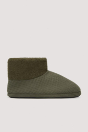 Pantoffels heren groen hoog model | slippers extra zacht