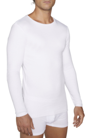 T-Shirt YM lange Ärmel 100% Baumwolle | 2er Pack | weiß