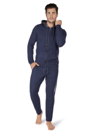 Hoodie smokey blue melange | Sloungewear