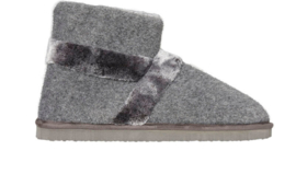 Pantoffels heren grijs | boot slippers extra zacht