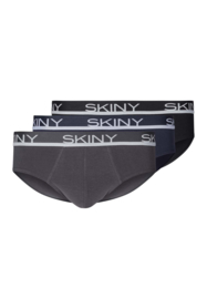 Heren slip 3 pak Skiny | multipack selection | grijs blauw zwart