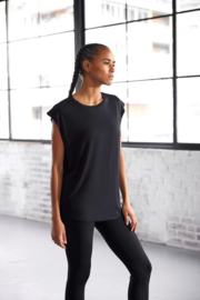 Sport shirt YM | Activewear soft | zwart