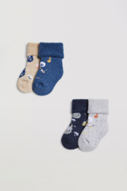 Baby sokken season thermisch | katoen | 4 paar | Ysabel Mora