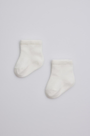 Newborn baby sokken standaard ivoor