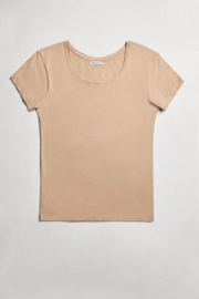 Katoenen T-shirt Ysabel Mora | beige