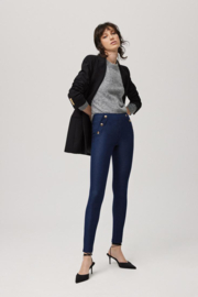 Legging Fantasie fashion | knoop | Navy jeans blauw