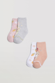 Baby sokken season thermisch | katoen | 4 paar | Ysabel Mora