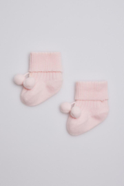 Neugeborenes Baby Socken mit Tupfen | rosa