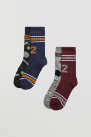 Basis sokken kinderen | design collectie spirit | multicolor | 4 paar YM