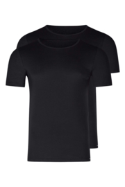 Shirt 2-pak zwart | korte mouwen Multi pack