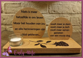 Theelichthouder dubbel rond € 19,99