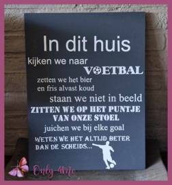 Bord "Voetbal" € 17,99